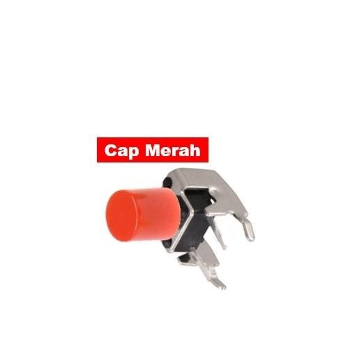 Jual PART & TOOL Saklar Tact Switch Right Angle Siku + Cap Push ON ...