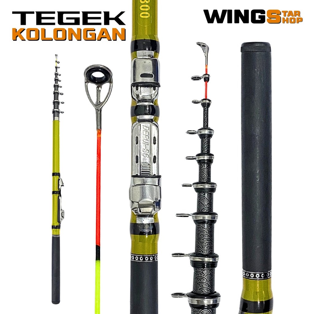 Jual Joran Pancing Joran Tegek Ukuran 1.80M - 4.50M Action Lentur Super ...