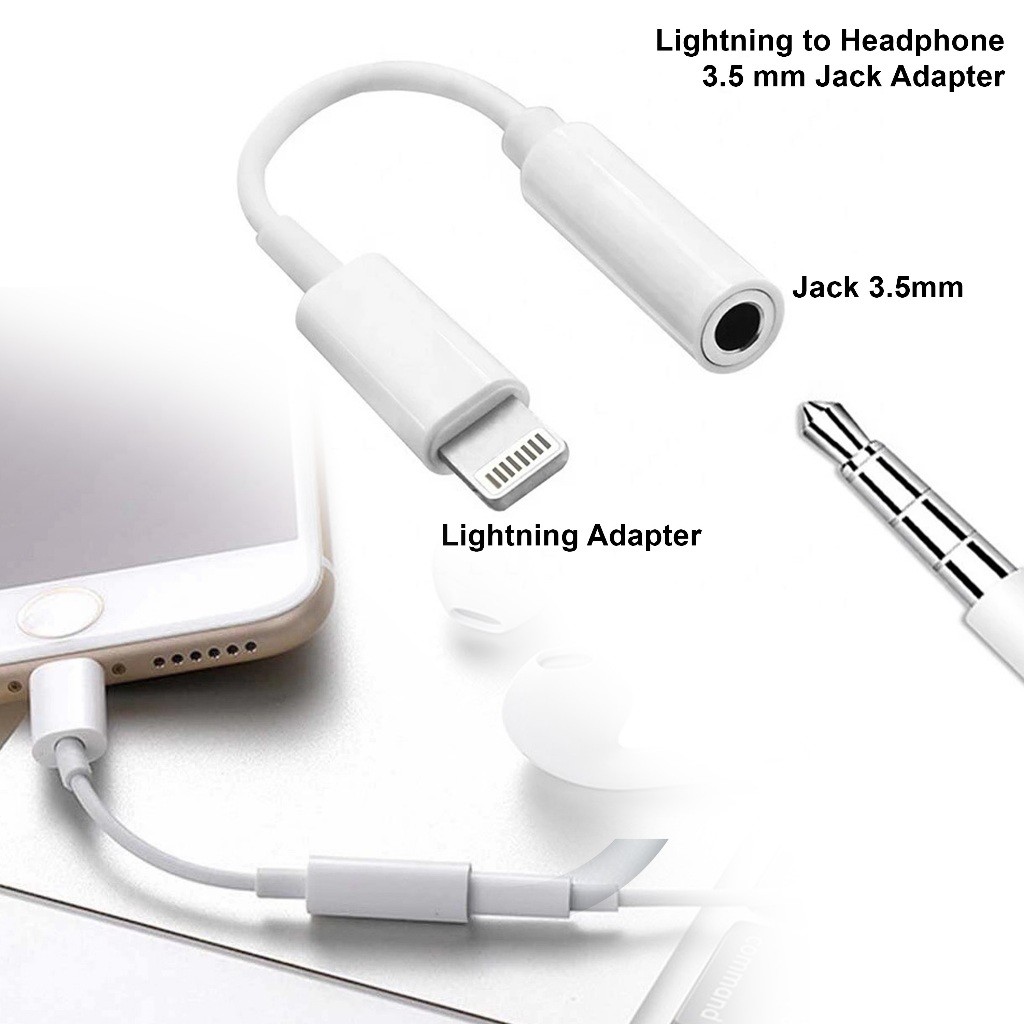 Jual Adapter Converter IP to Jack Audio 3.5 mm Earphone Adaptor Hf for ...