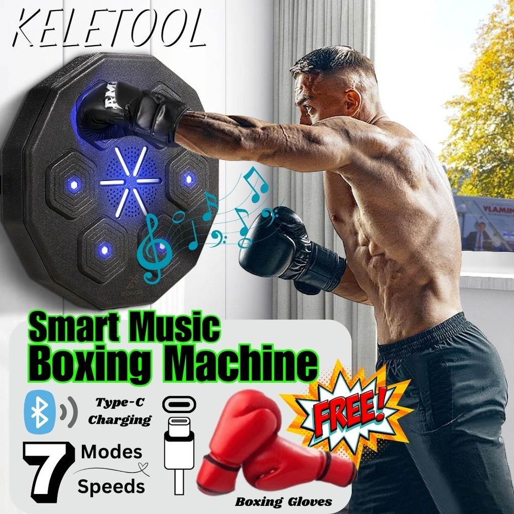 Jual Music Boxing Machine Boxing Training LED Reaction Goal Musical ...