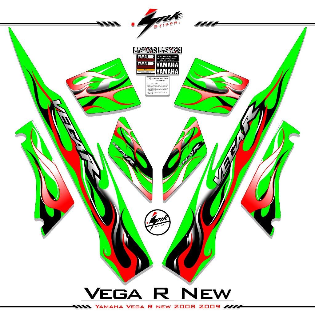 Jual Striping Vega R New Stiker Vega R New 2005 2006 2007 2008 2009 ...
