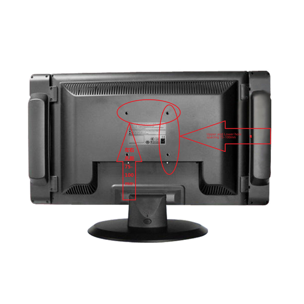 Jual C11 Lockable Hole LCD Display Stand 10cm Wall Mounted Computer ...
