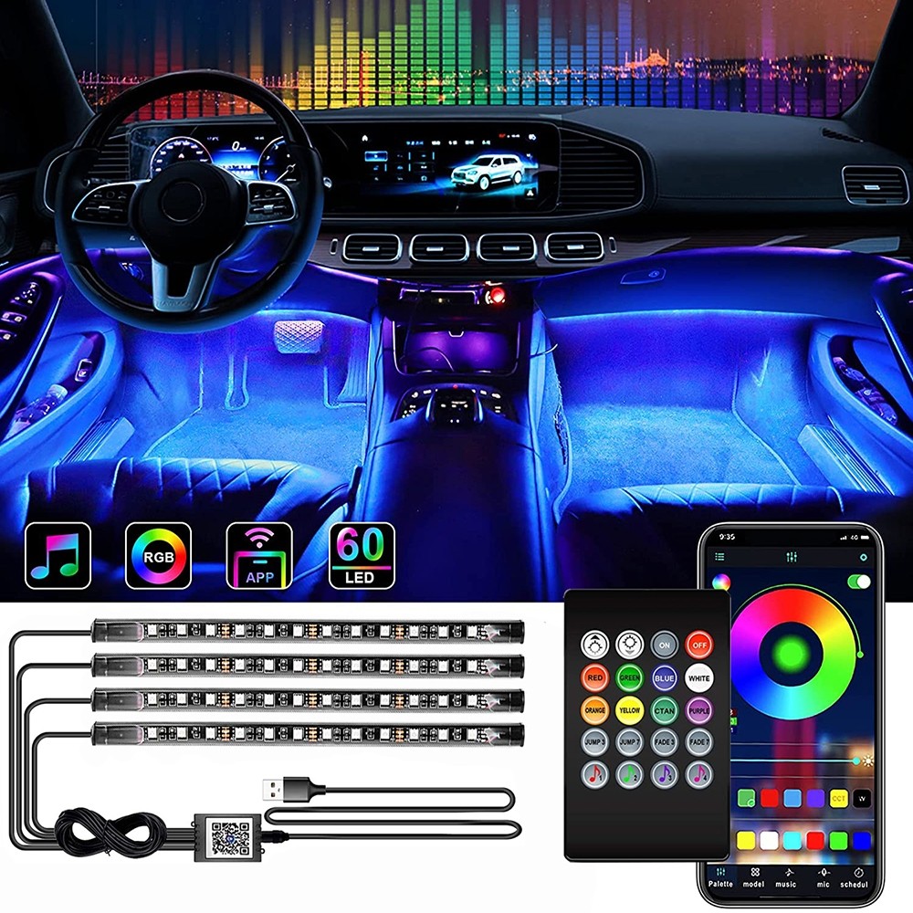 Jual Lampu LED Neon Strip Flexible RGB Aksesoris Interior Mobil Car ...