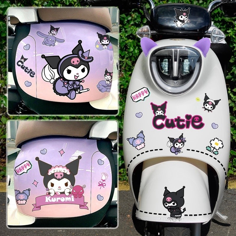 Jual 1 set Stiker Listrik Kuromi Sticker Mobil Motor Sanrio Stiker Dtf ...