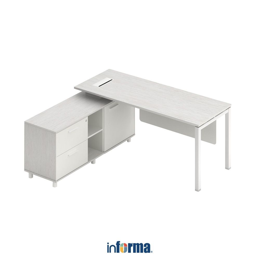 Jual Informa Sieben Meja Kantor Manajer Sisi Kiri 180 cm Office Table ...