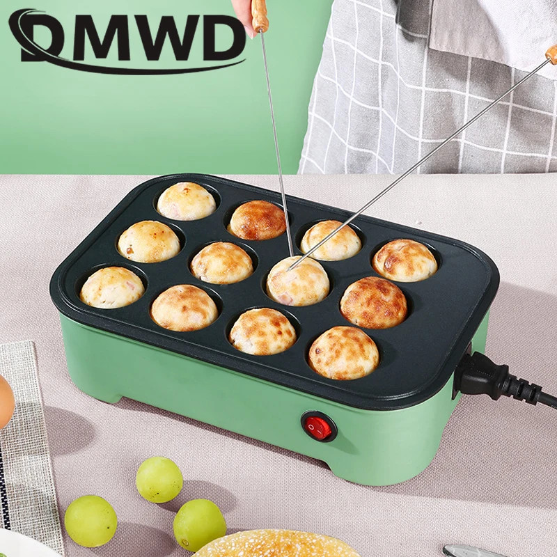 Machine à Takoyaki Électrique 750W - 14 Trous, Plaque Aluminium | Appareil à Boules De Poulpe Japonais, Petit Déjeuner - 4