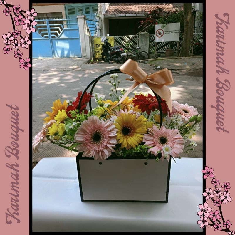 Jual KIRIM INSTANT! Fresh Flowers Bandung Buket Bunga Flower Bag Mix ...