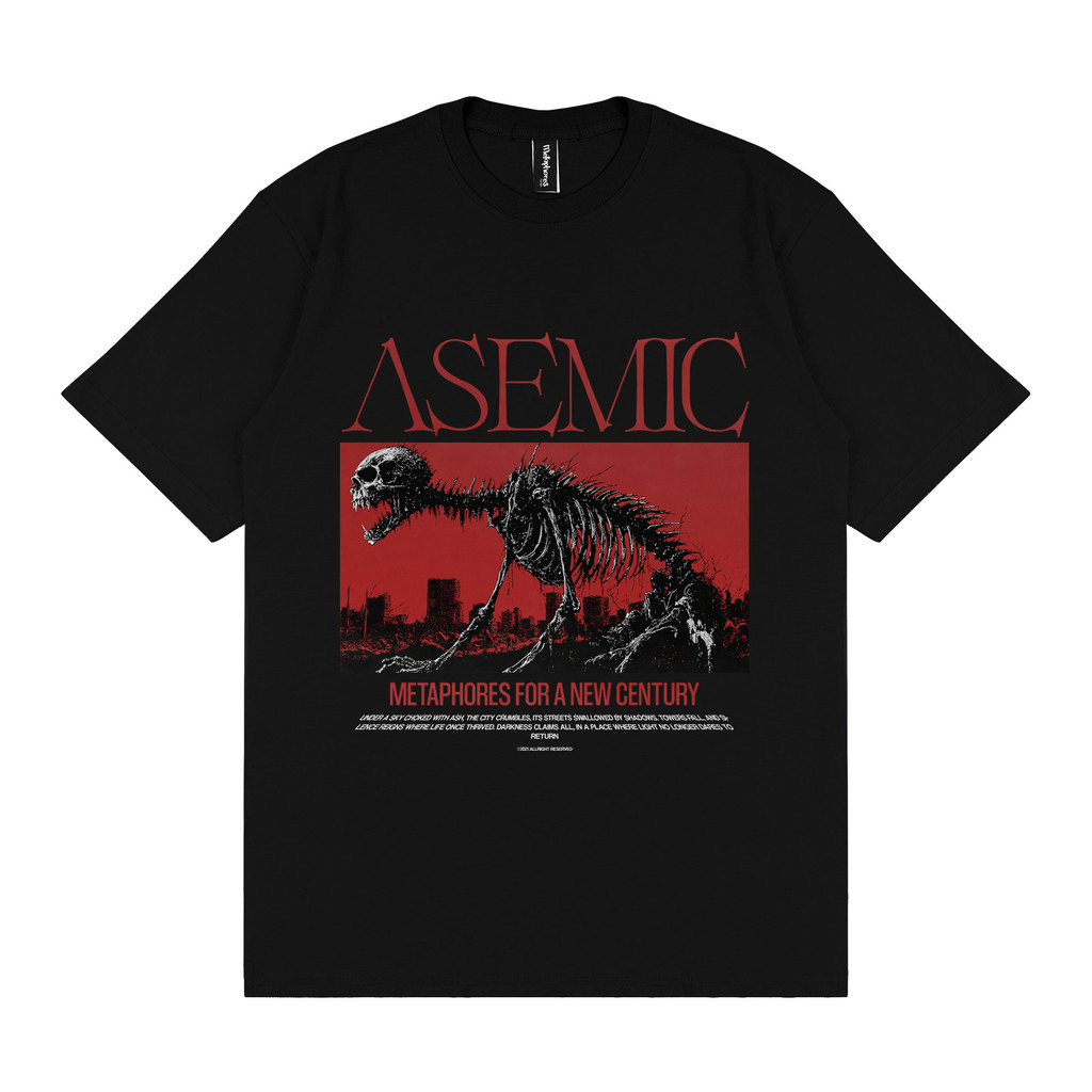 Jual Metaphores Heavyweight T-shirt 16s Asemic - Black | Shopee Indonesia
