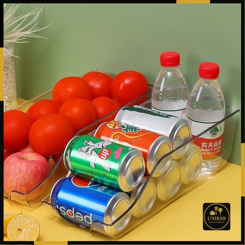 [UNIK88] Storage Kontainer Minuman Kaleng  Makanan Bumbu Storage Kulkas | AutoStock