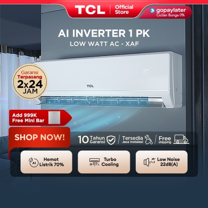 Jual TCL AC AI Inverter XAF SERIES 1 PK - AI Tech Hemat Listrik 70% ...