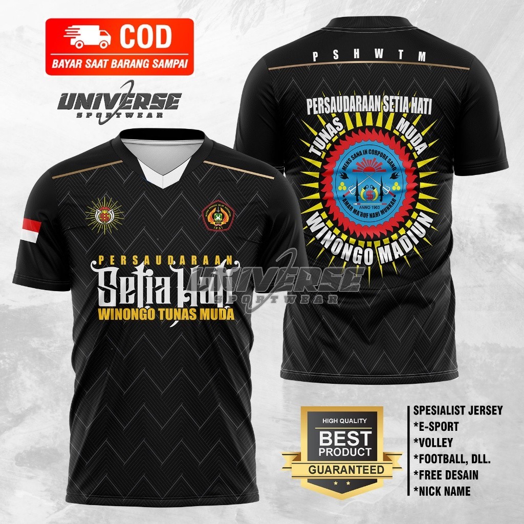 Jual Jersey Pencak Silat PSHWTM Setia Hati PSHT Kaos PSHW Persaudaraan ...