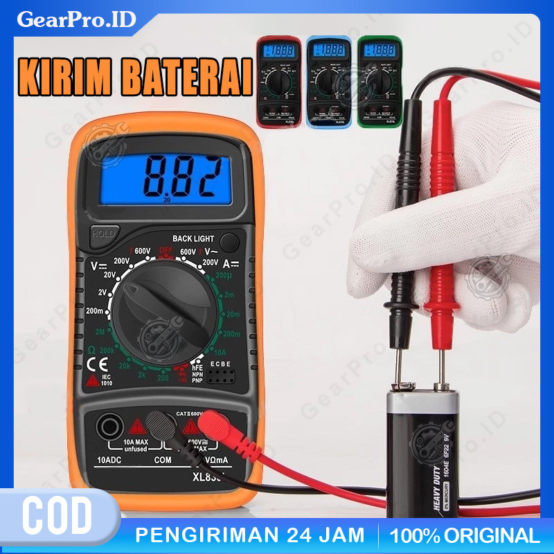 Jual [COD] Mini Digital Multimeter AC/DC Voltage Tester - XL830L/ LCD ...