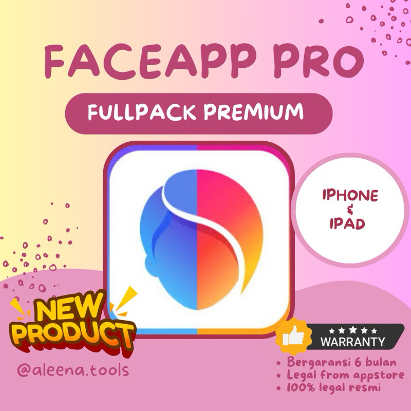 Jual FACEAPP PRO FULLPACK IOS 1 TAHUN PREMIUM BERGARANSI RESMI