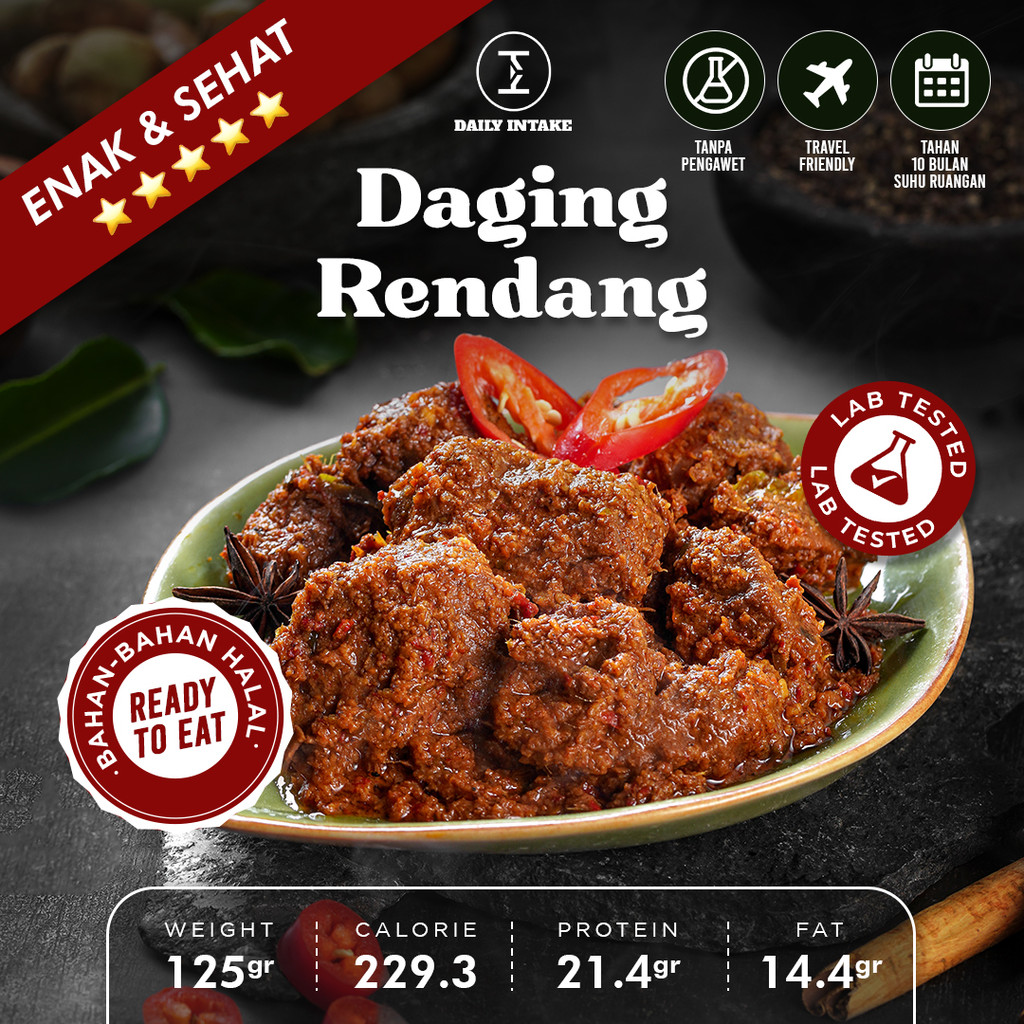 Jual Instant Meal Daily Intake - Daging Rendang | Shopee Indonesia