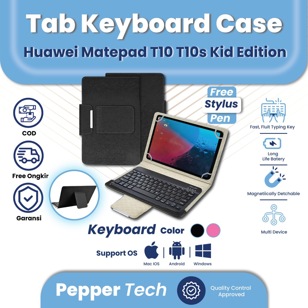 Huawei Tab Huawei T10 Tablet Cover Keyboard Case Leather For