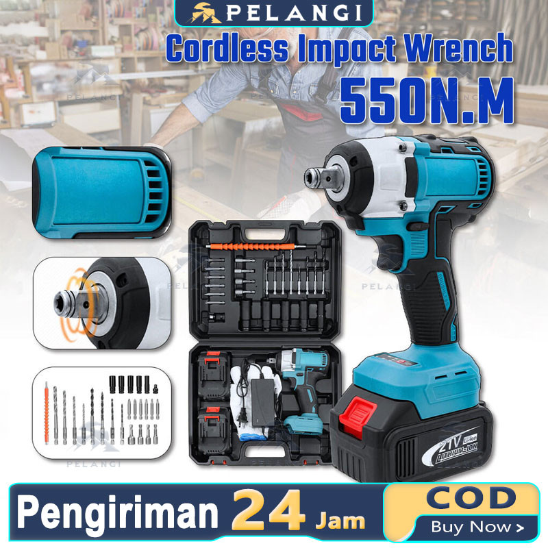 Jual Top Tool Impact Wrench Mesin Bor Cordless N M Vf Monqiqi