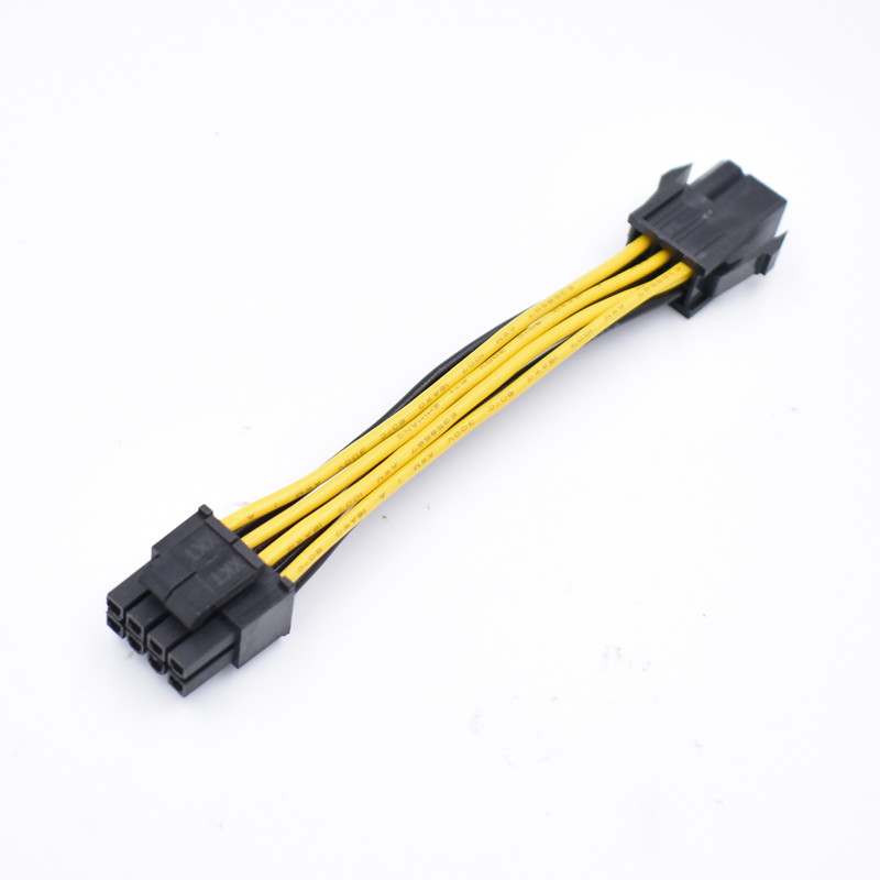 Jual PCI-E 6-Pin female To Motherboard CPU 8(4+4)Pin 12v CPU EPS Power ...