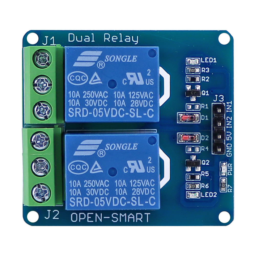 Jual 5V Dual Relay Module TWO -Channel Relay module 2-CH High Level ...