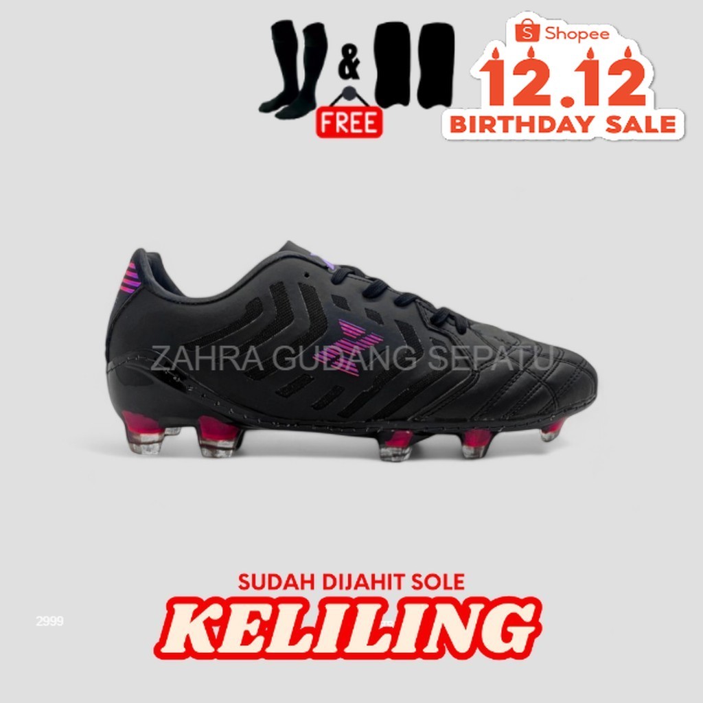 Jual Zars - Sepatu Bola Evo Infinity V2 FG Black/White Original ...