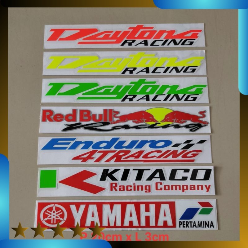 Jual stiker cutting daytona Redbull Enduro 4Tracing kitaco Yamaha ...