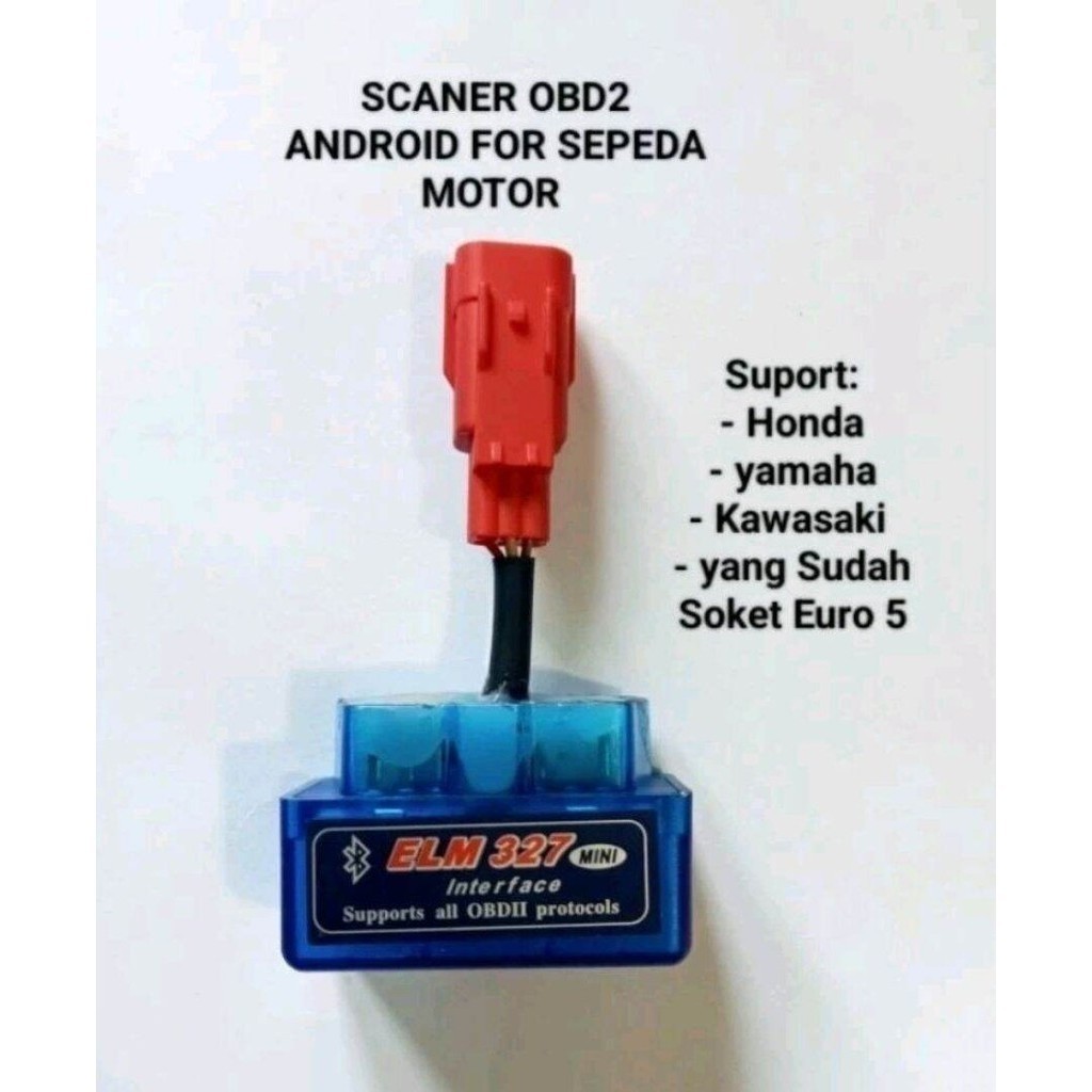 Jual Scanner motor injeksi obd2 ELM 327 untuk sepeda motor Yamaha dan ...
