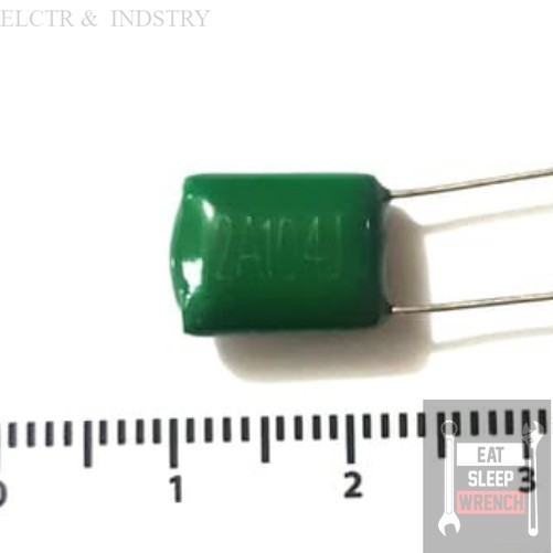 Jual MILAR 104 2A104 100NF 100V KAPASITOR CAPACITOR MYLAR Transistor IC ...