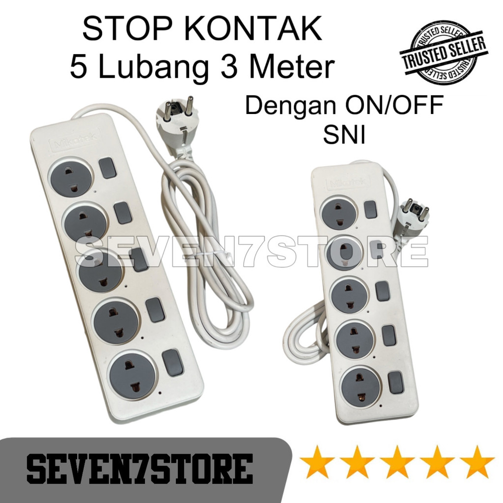 Jual Stop Kontak Kabel Switch Mikotek / Stop Kontak Kabel Saklar On Off ...