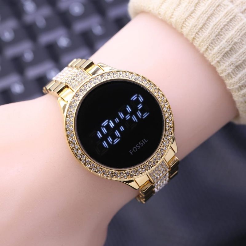Jual Promo Jam Tangan Wanita Digital Led Touch Screen Watch Permata ...