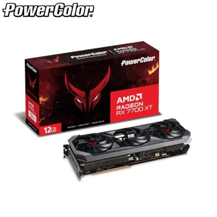 Jual POWERCOLOR RX 7700 XT RED DEVIL OC 12GB GDDR6 | Shopee Indonesia