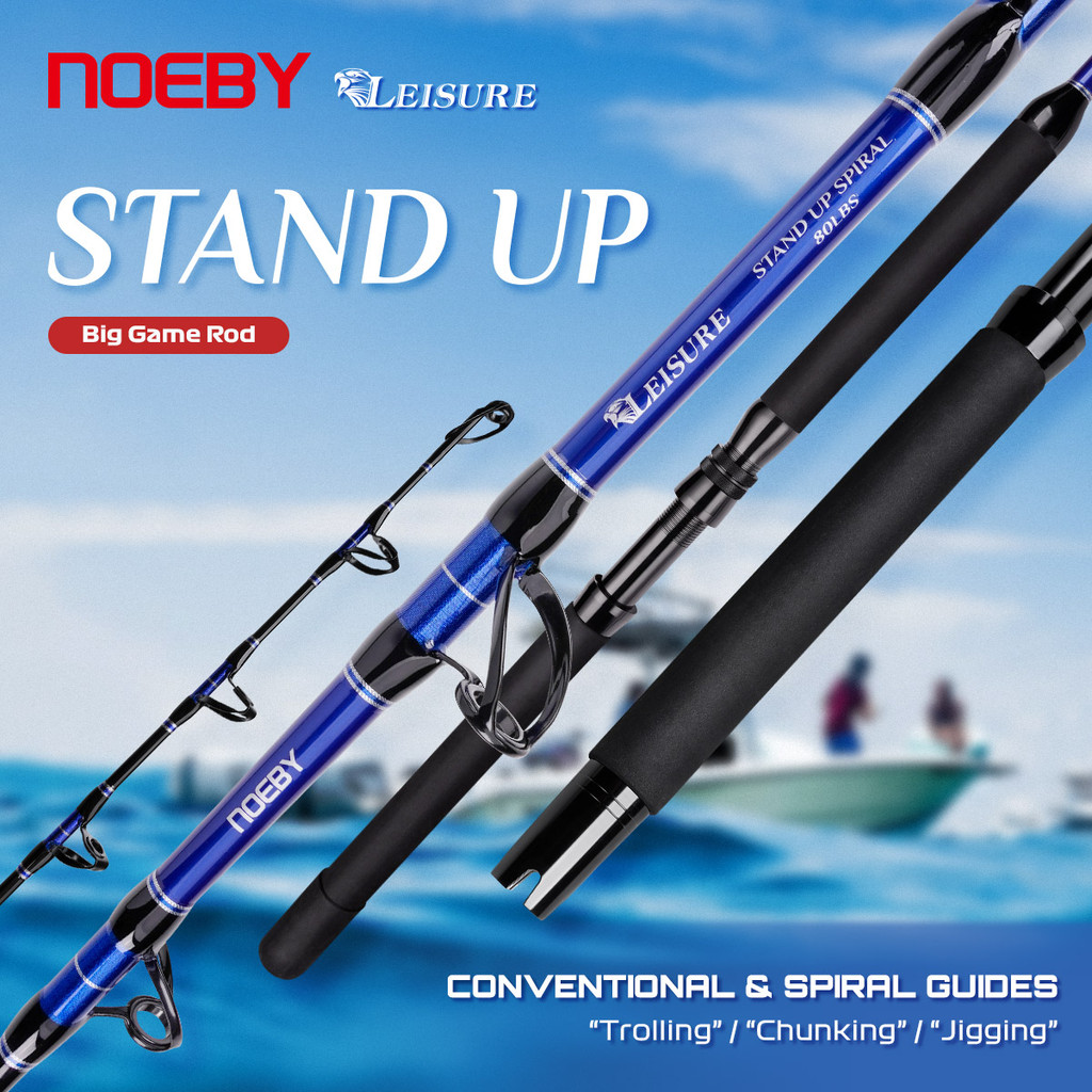 Jual Noeby Big Game Conventional Trolling Fishing Rod 1.66m 1.7m ...