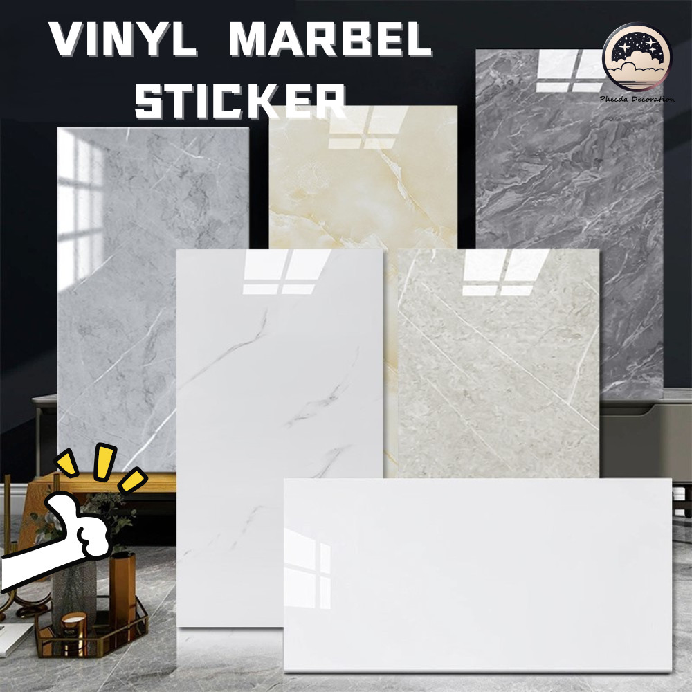 Jual Wallpaper Stiker Dinding Marmer 30*60cm / VINYL Marbel Sticker ...