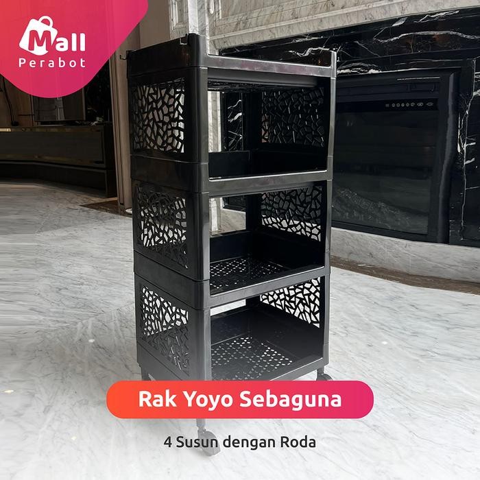 Jual Mall Perabot | Rak YOYO 4 Susun | Rak Serbaguna Dengan Roda ...