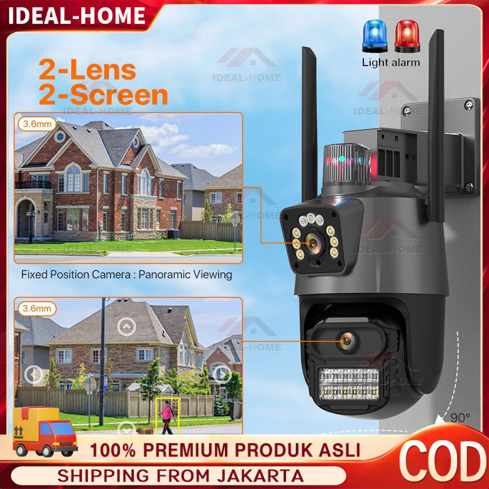 Jual V380 Pro CCTV 8MP PTZ Camera Dual Lens Dual Screen WiFi Outdoor ...