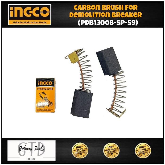 Jual Carbon Brush INGCO PDB13008-SP-59 Arang Mesin Jack Hammer Bobok ...