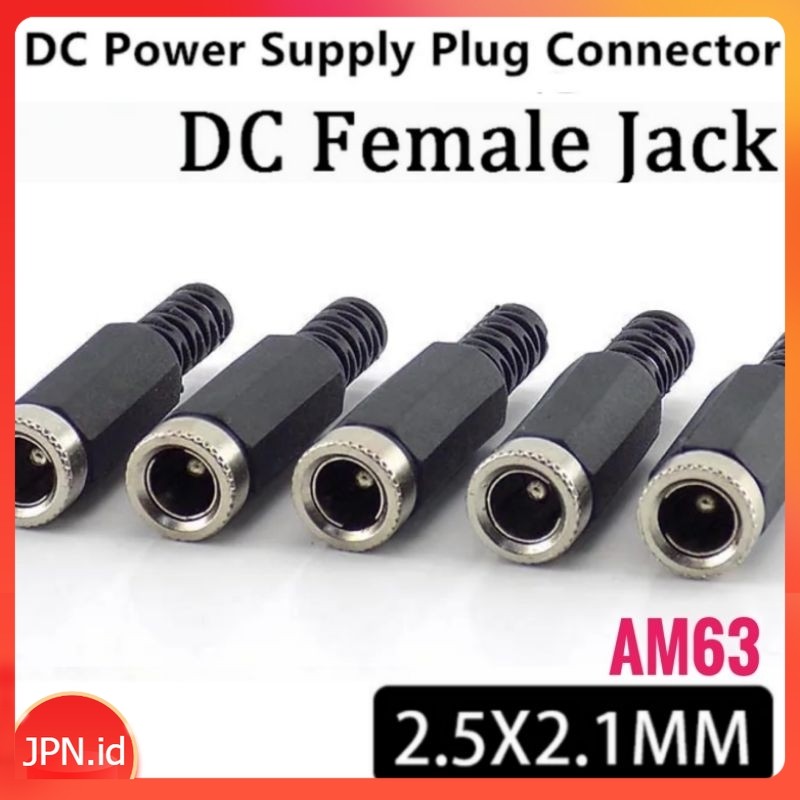 thumbnail image 2 of 10 Sets Lockable 5.5mm X 2.5mm DC Power Plug And Socket - Female Panel Mount Connector 2 of 3