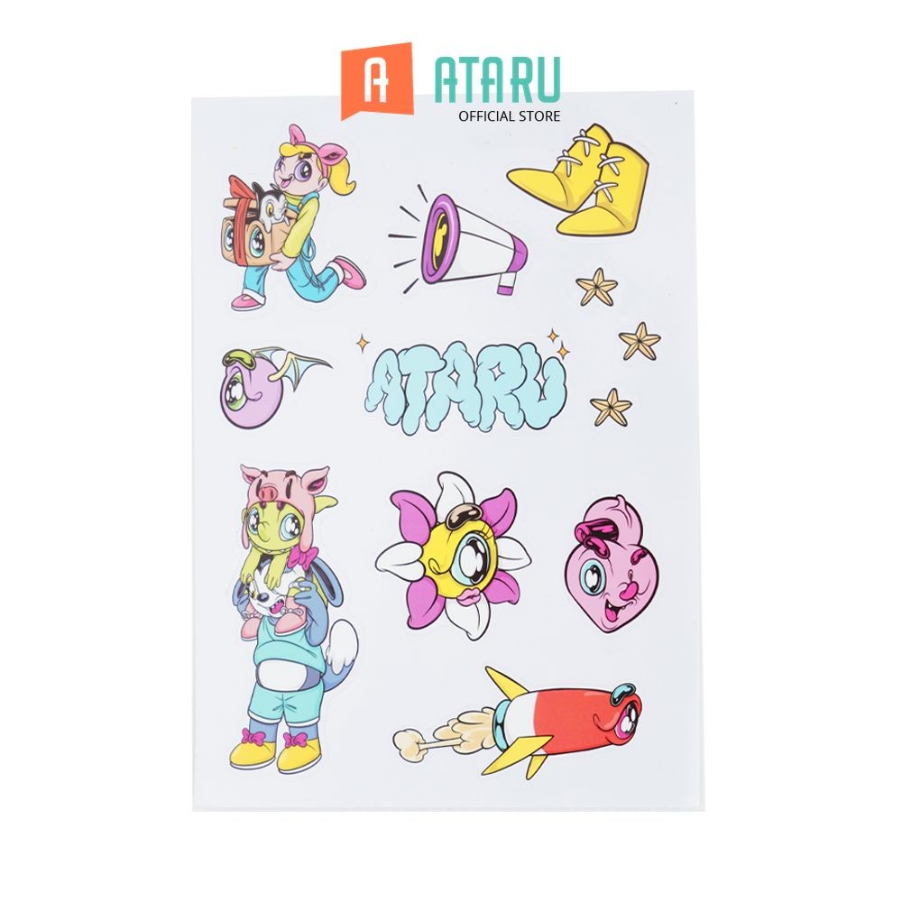 Jual Ataru Stiker Muklay A5 Mix Stiker Dekoratif Lucu Cute Stickers ...