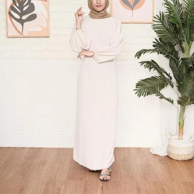 Detail bahan crincle premium Dress Nara