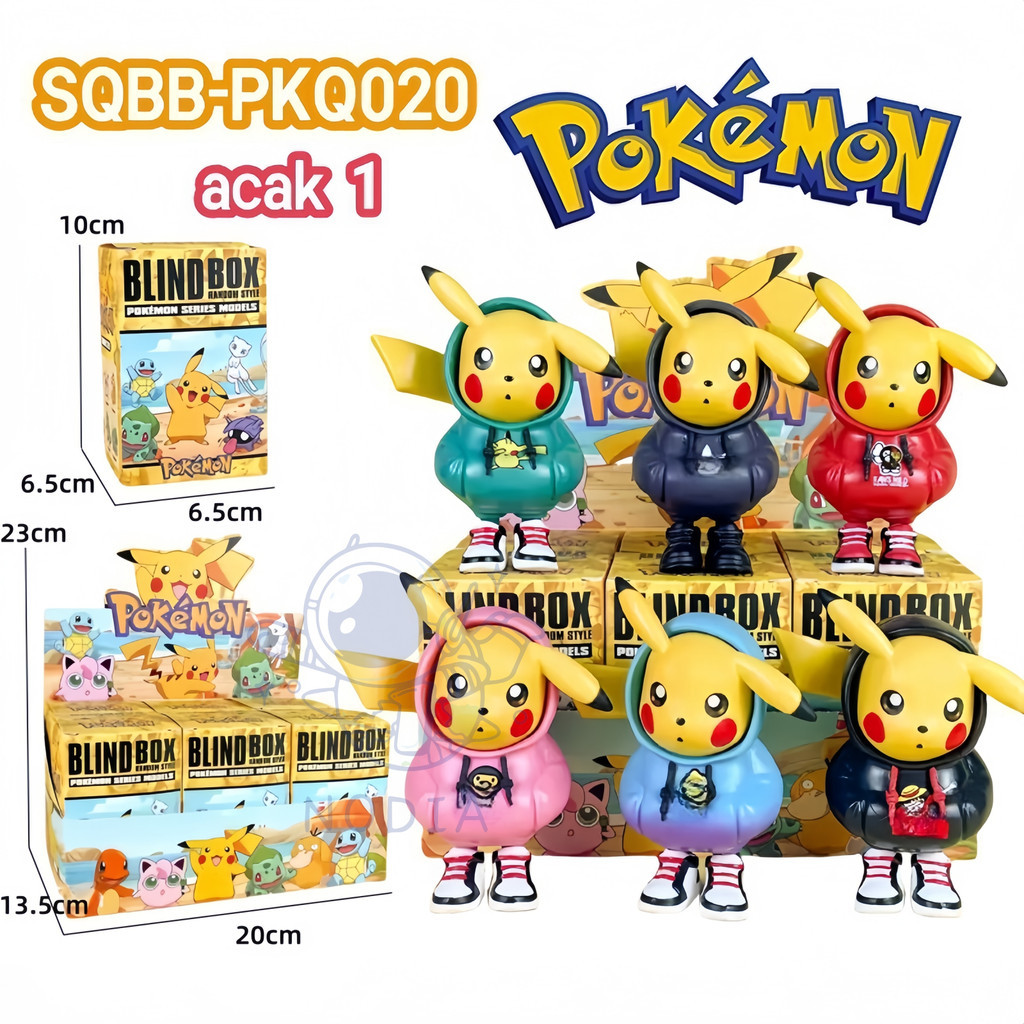 Blind Box Pokemon Pikachu Dekorasi Kue Pokemon Cake Topper