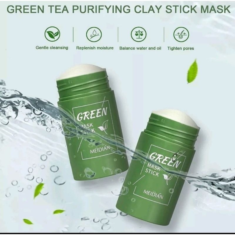 Jual MEIDIAN GREEN MASK STICK 100% ORIGINAL MASKER WAJAH GREEN TEA ...