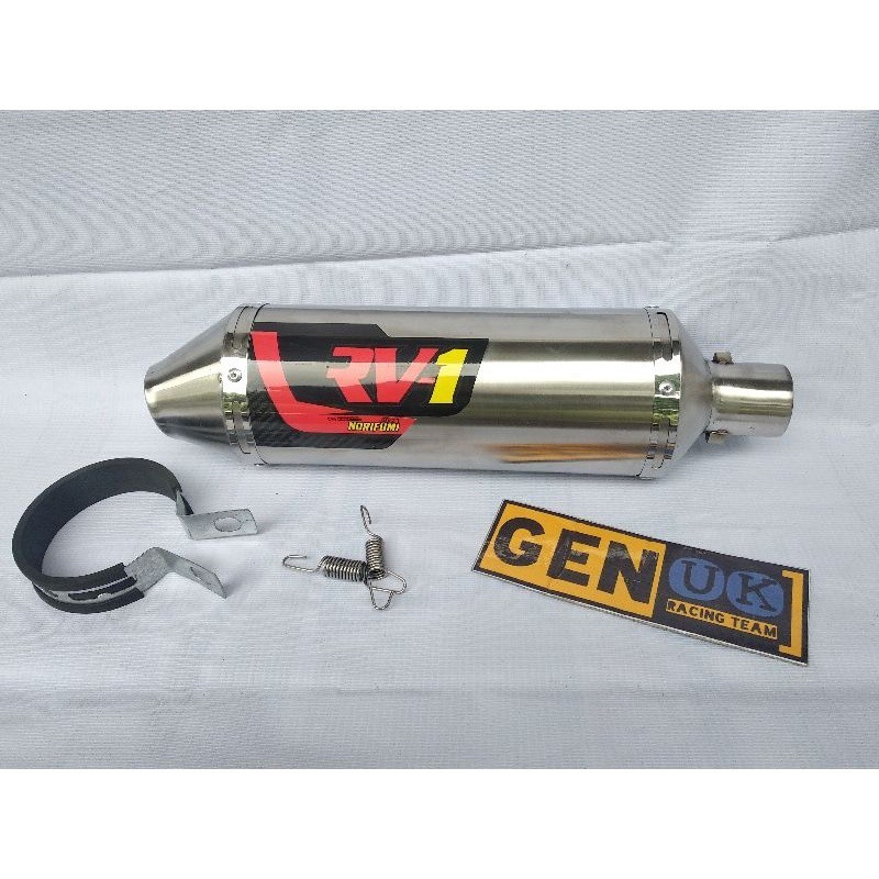 Jual SILINCER ONLY RV1 TITAN SILVER INLET 38MM | Shopee Indonesia
