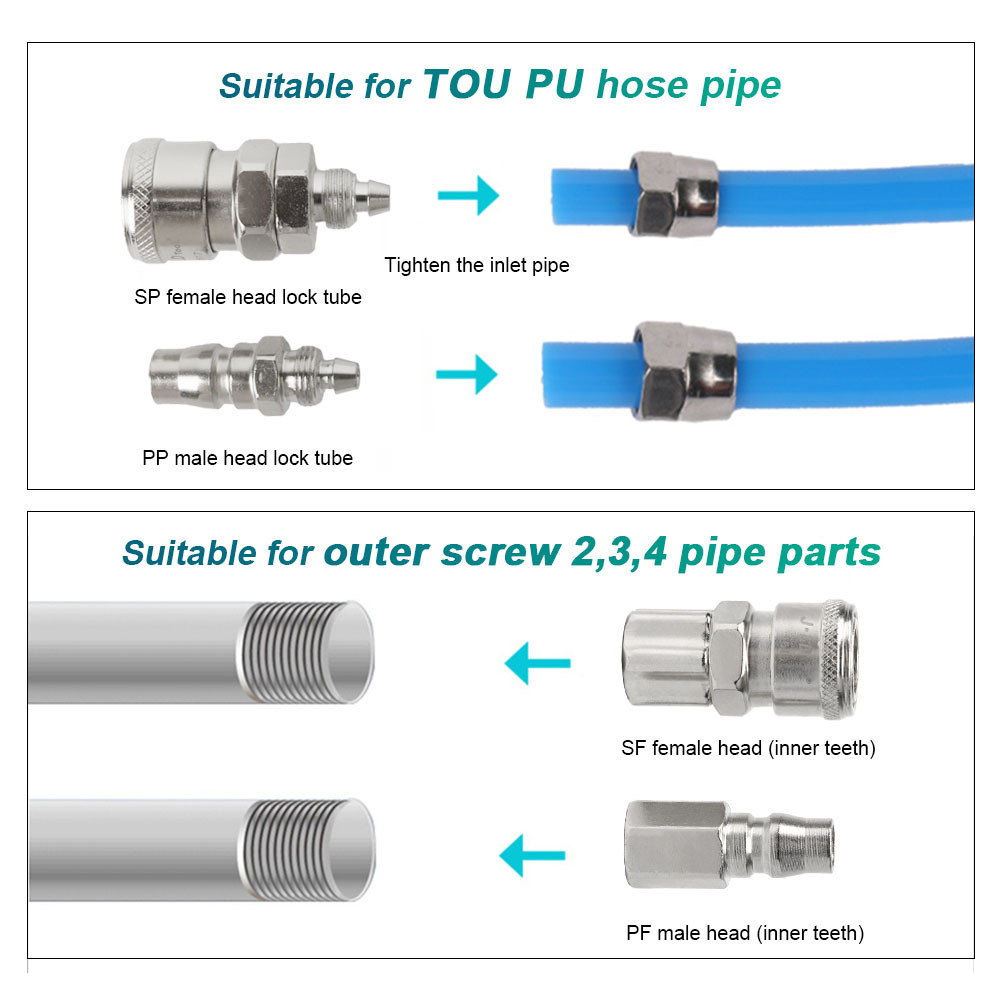 Jual JLD Quick Coupler Connector Angin Kompresor Universal Drat 1/4 ...