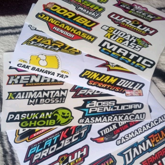 Jual Stiker Paketan P balap amor 5 paket isi 40 gambar | Shopee Indonesia