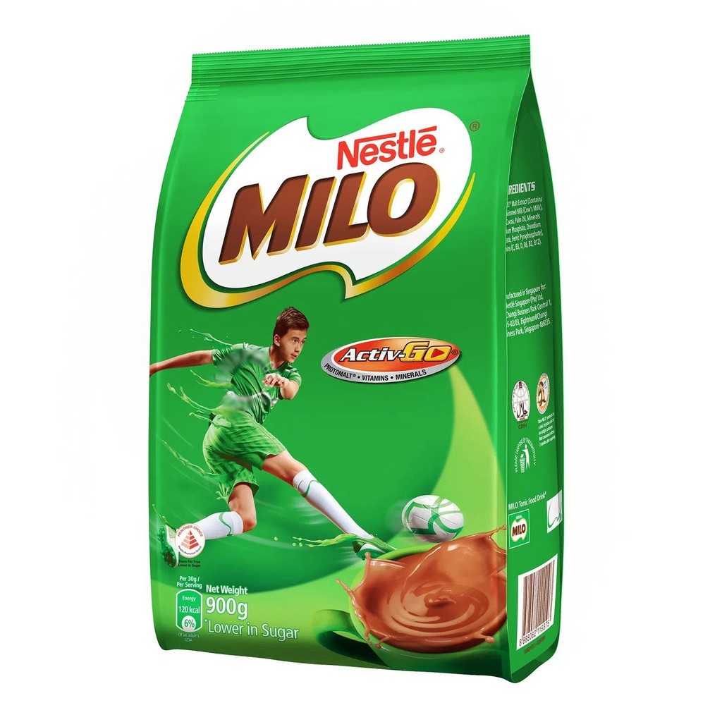 Jual MILO Instant Chocolate Malt Drink Powder Refill 900gram asal ...