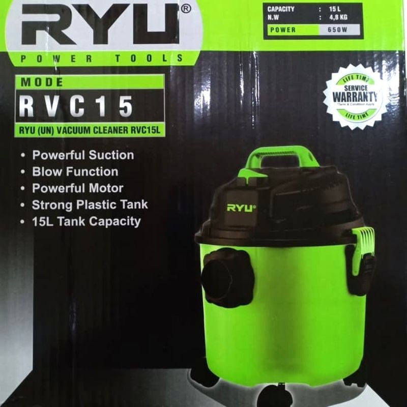 Jual RYU VACUM CLEANER 15L RCV 15L ALAT PENGHISAP DEBU RYU RCV 15L ...