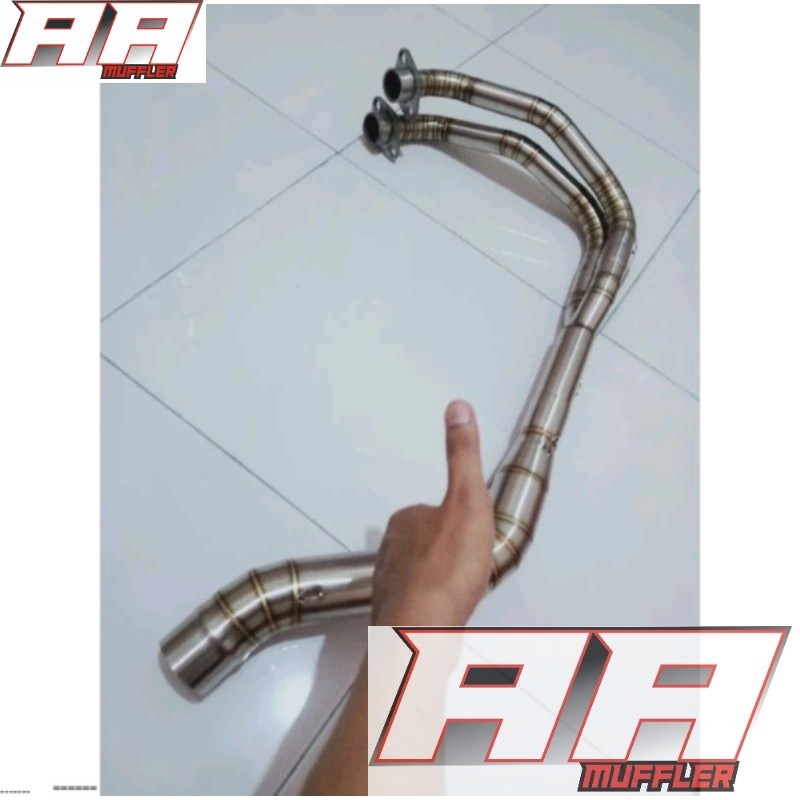 Jual pipa header RACING EXHAUST FOR R25 MT25 INLET 50 MM UNIVERSAL ...