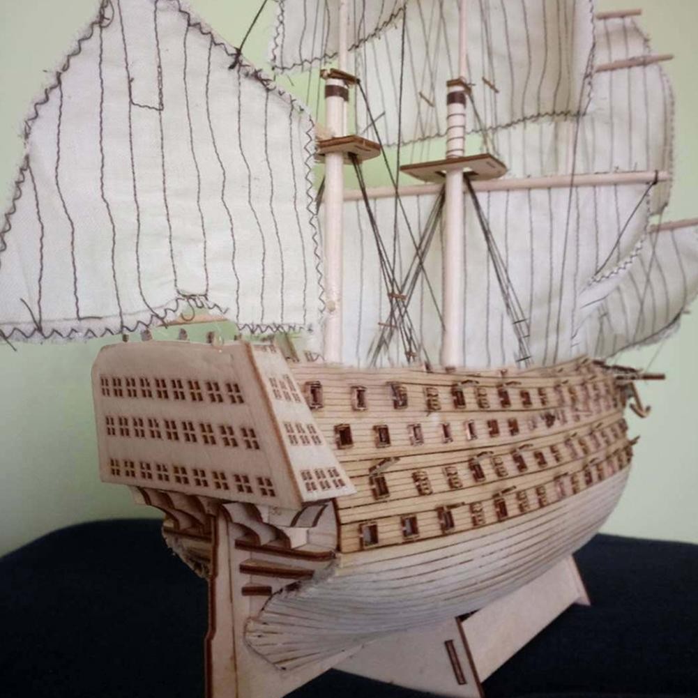 Jual Assembling Building Kits Wood Ship Model Diy Assembled Royal Navy ...