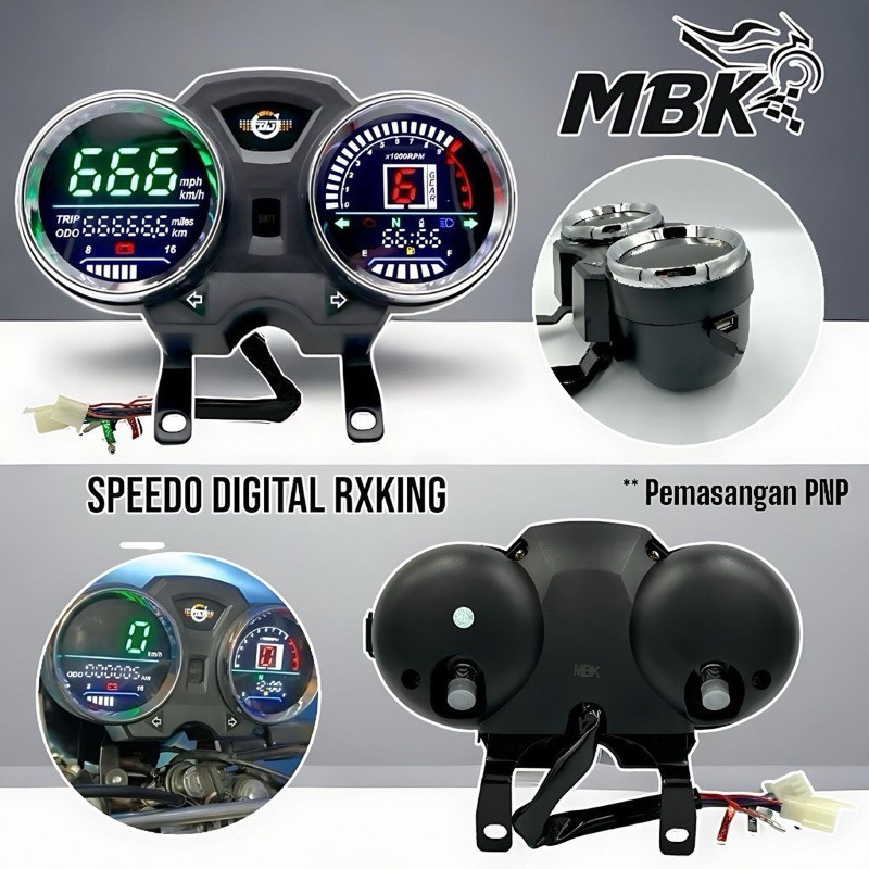 Jual Speedometer RX King New Digital Spido Spidometer RX Z Full ...
