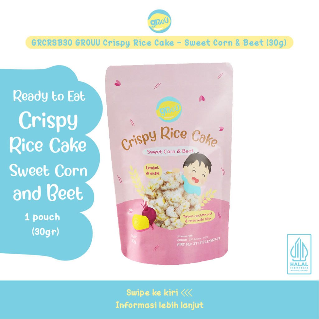 Jual GROUU Crispy Rice Cake All Varian 30g - Cemilan Anak Bayi Makanan ...