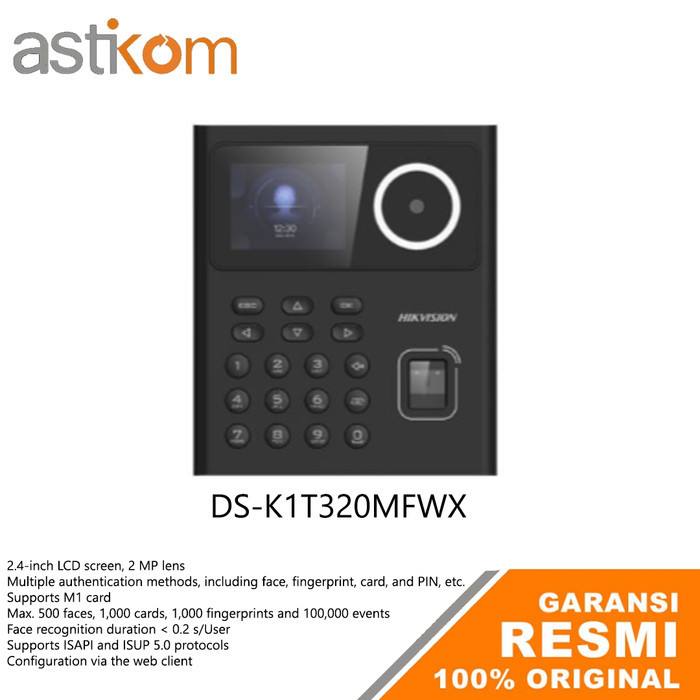 Jual Mesin Absen Hikvision Ds K1t320mfwx Value Face Fingerprint Card 