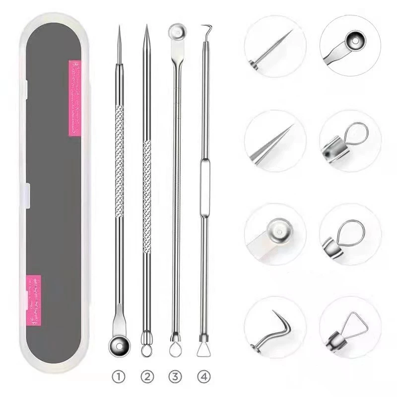 Pinset Komedo 4 In 1 Stainless Steel